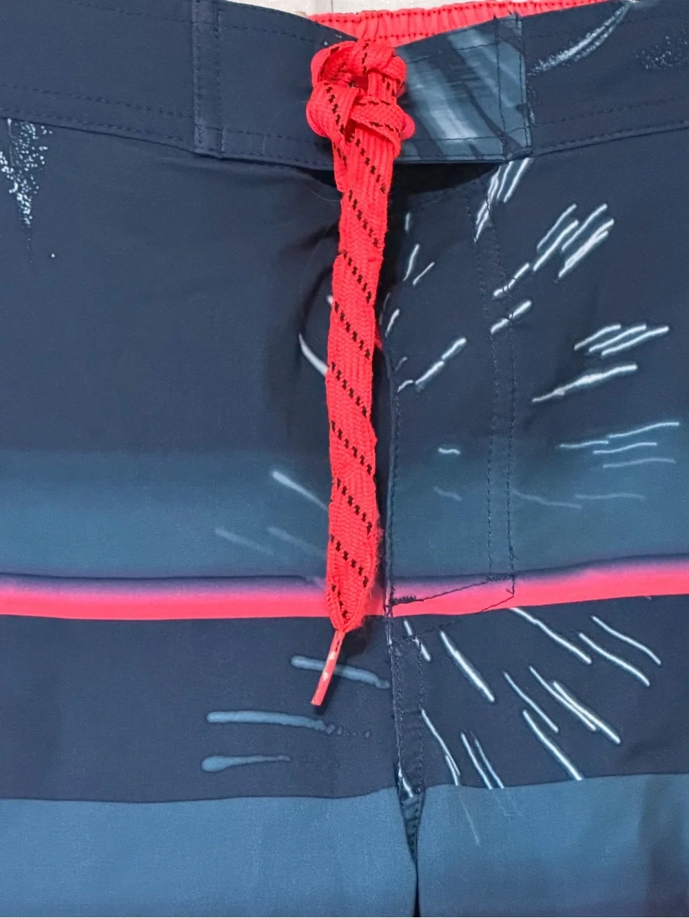 Under Armour Boys Navy & Hot Pink Gradient Stripe Board Shorts
